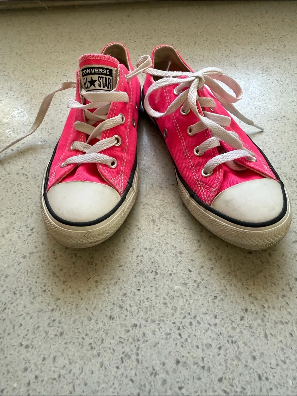 Converse Kids Low Top Canvas Sneakers - Hot Pink